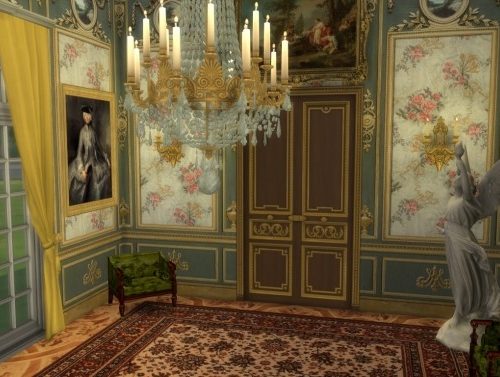 Marie Antoinette Floral Walls at Regal Sims