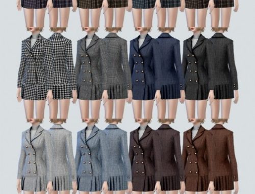 Double Breasted Coat Dress at NEWEN