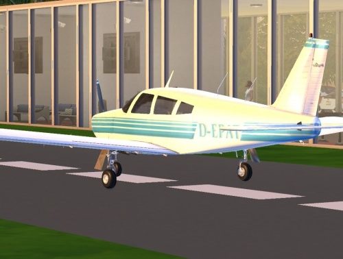 Piper PA-28 Cherokee plane at Tyler Winston Cars