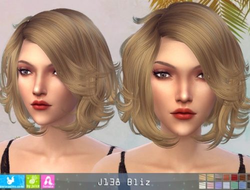 J138 Bliz hair (P) at Newsea Sims 4