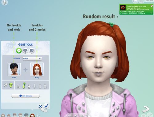 Freckles and Moles genetics