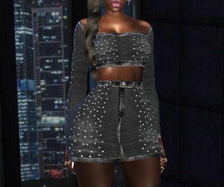 Denim outfit & Boots at FusionStyle by Sviatlana
