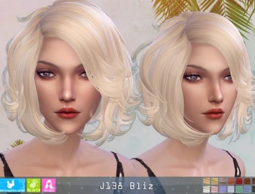 J138 Bliz hair (P) at Newsea Sims 4