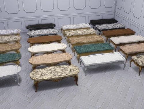 Dark Lux Coffee Tables from TS3 by TheJim07