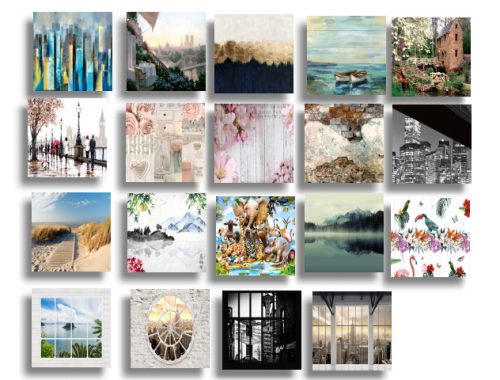 Wallpaper/WallDecal 4 tiles full recolor by Oldbox at All 4 Sims