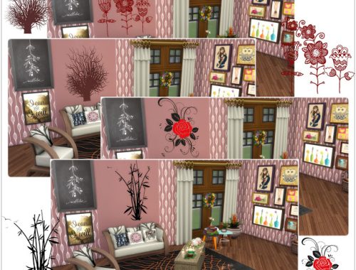 Wall Deco Flowers at Annett’s Sims 4 Welt