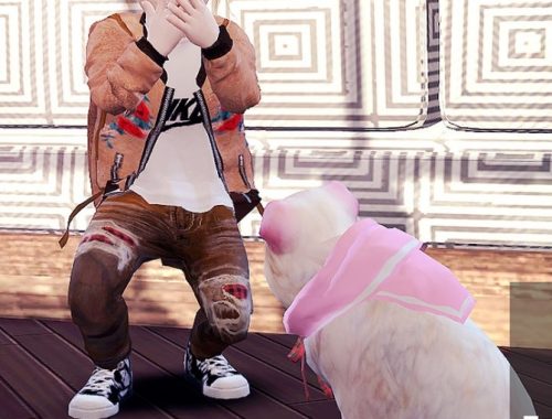 Giruto 54 EMB Jacket toddler version at Studio K-Creation
