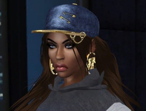 Grunge style cap, jeans and sweater at FusionStyle by Sviatlana