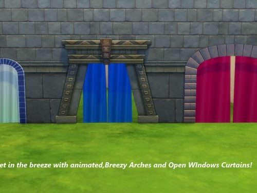 Animated Breezy Curtains for Arches and Open Windows by Snowhaze