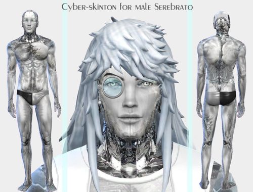 Cyber-skinton for male Serebrato