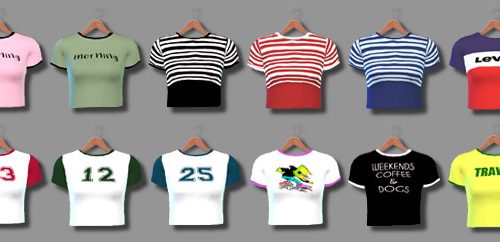 Crop Tops at Descargas Sims