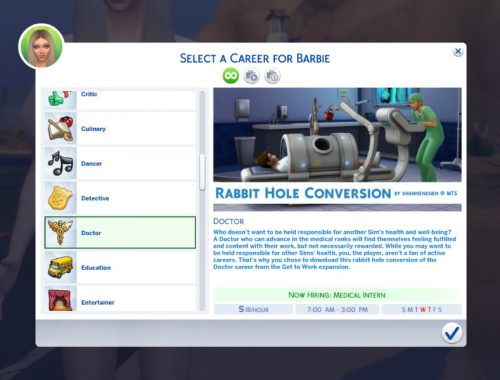 Doctor Career: Rabbit Hole Conversion from GTW