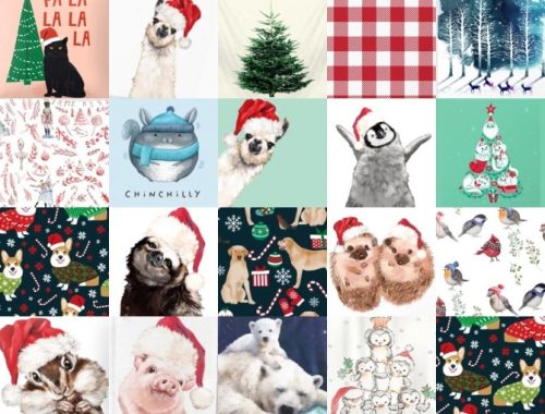 Pillows Christmas Cute at Victor Miguel