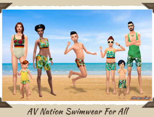 AV Nation Inspired Swimwear - Toddlers