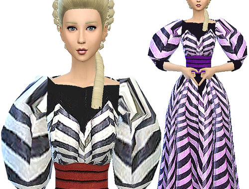 2 historical gowns conversion