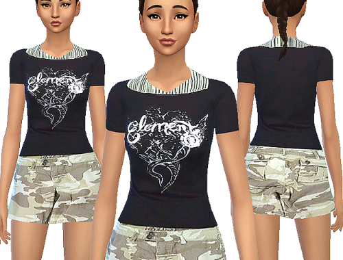 Sixsixsims outfit for both gender conversion