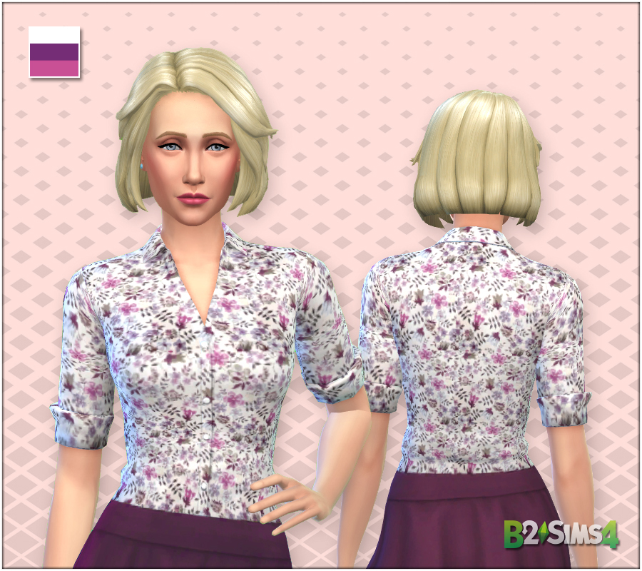 'Norma' Blouse - The Sims 4 Catalog