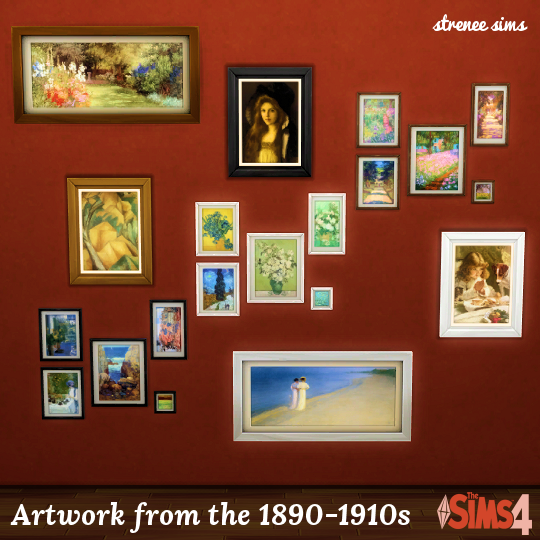 Art Series: Artwork from the 1890-1910s - The Sims 4 Catalog