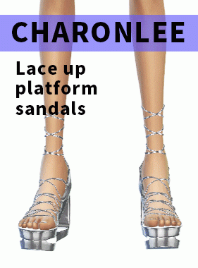 【CHARONLEE】Lace up platform sandals