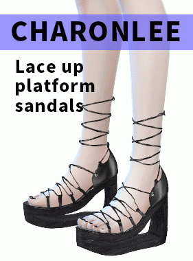 【CHARONLEE】Lace up platform sandals