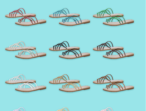 【CHARONLEE】Cane ancient Greek sandals