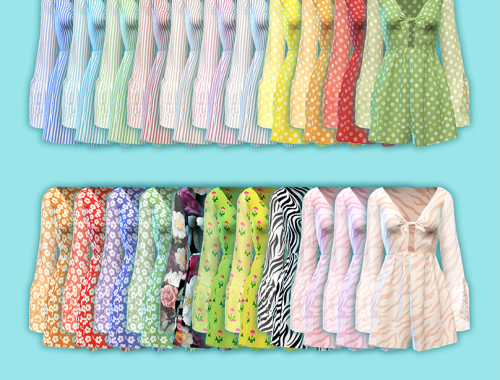 【CHARONLEE】Butterfly knot short jumpsuit
