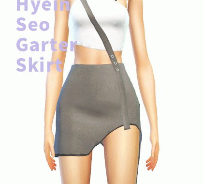 【CHARONLEE】Hyein Seo garter skirt