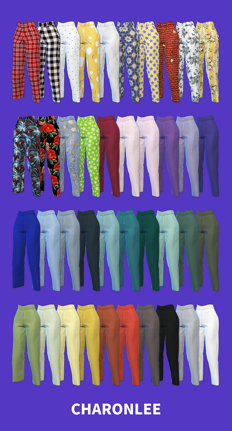 【CHARONLEE】Nineminutes casual trouser - The Sims 4 Catalog