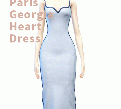【CHARONLEE】Paris Georgia heart dress