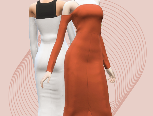 【CHARONLEE】Super R off shoulder vest dress