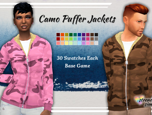 Camo Puffer Jackets