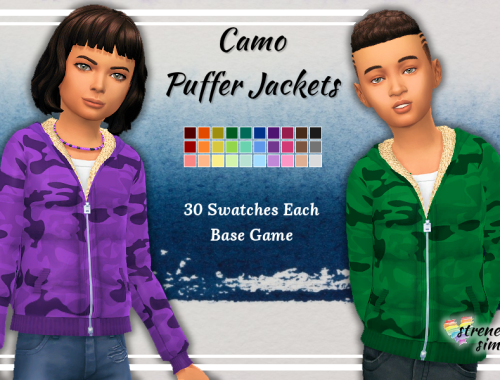 Camo Puffer Jackets