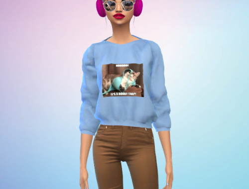 Jessica Sweatshirt Recolor: Cat Edition