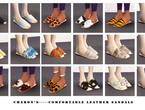【CHARONLEE】Comfortable Leather Sandals