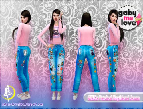 GML’s Patched Boyfriend Jeans