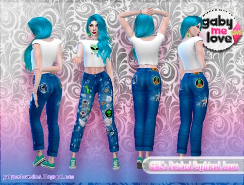 GML’s Patched Boyfriend Jeans