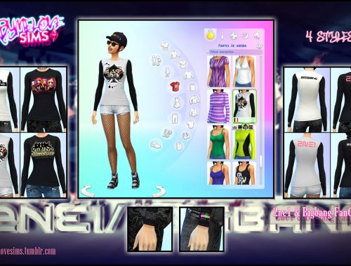 2ne1 & Bigbang FanGirl Clothes SET