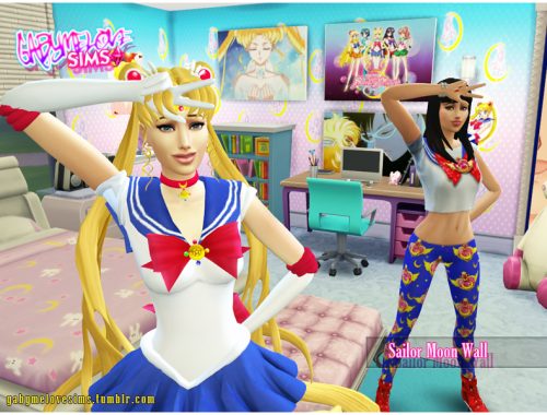 Sailor Moon Wall