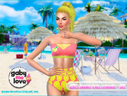 GML's Summer fruits swimsuits ~ SET