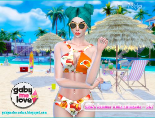 GML's Summer fruits swimsuits ~ SET