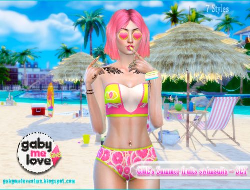 GML's Summer fruits swimsuits ~ SET