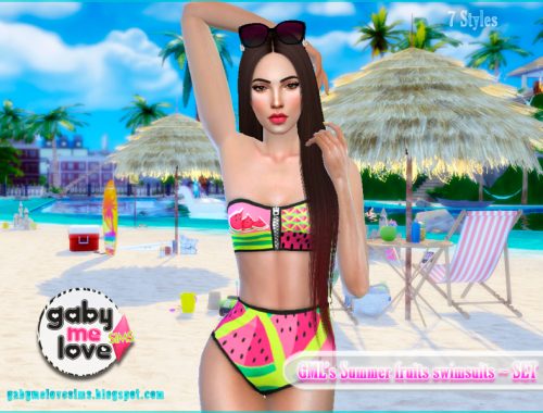 GML's Summer fruits swimsuits ~ SET