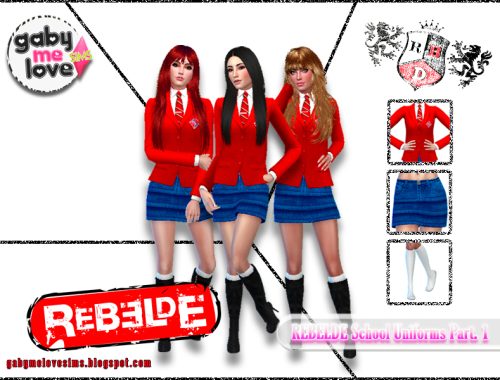 REBELDE School Uniforms Part. 1