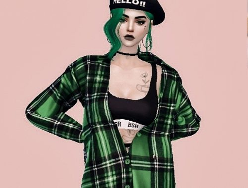 The Sims 4 | GREEN COLOUR | Female