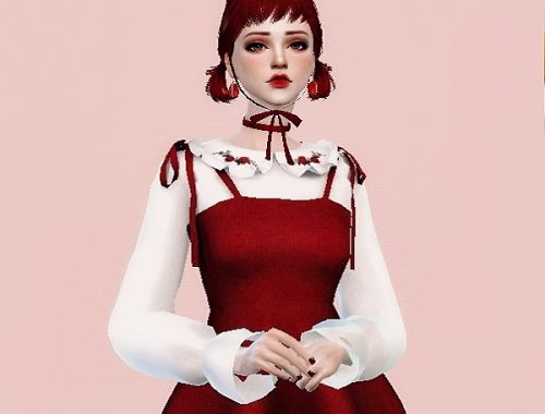 The Sims 4 | RED COLOUR | Female