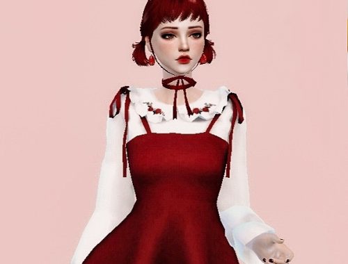 The Sims 4 | RED COLOUR | Female