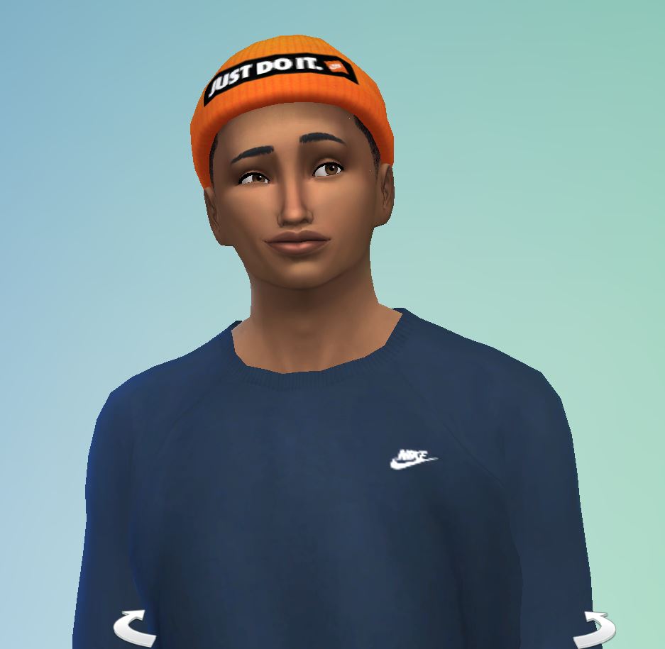 Nike Beanie - Orange - The Sims 4 Catalog