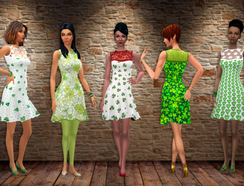St. Patrick's Day Flare Dress