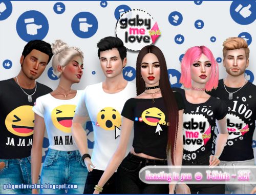 Reacting to you ☻ T-Shirts ~ SET