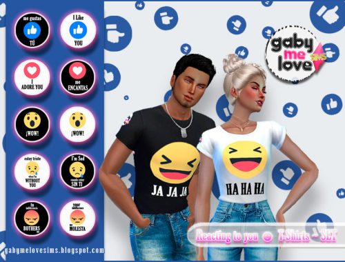 Reacting to you ☻ T-Shirts ~ SET